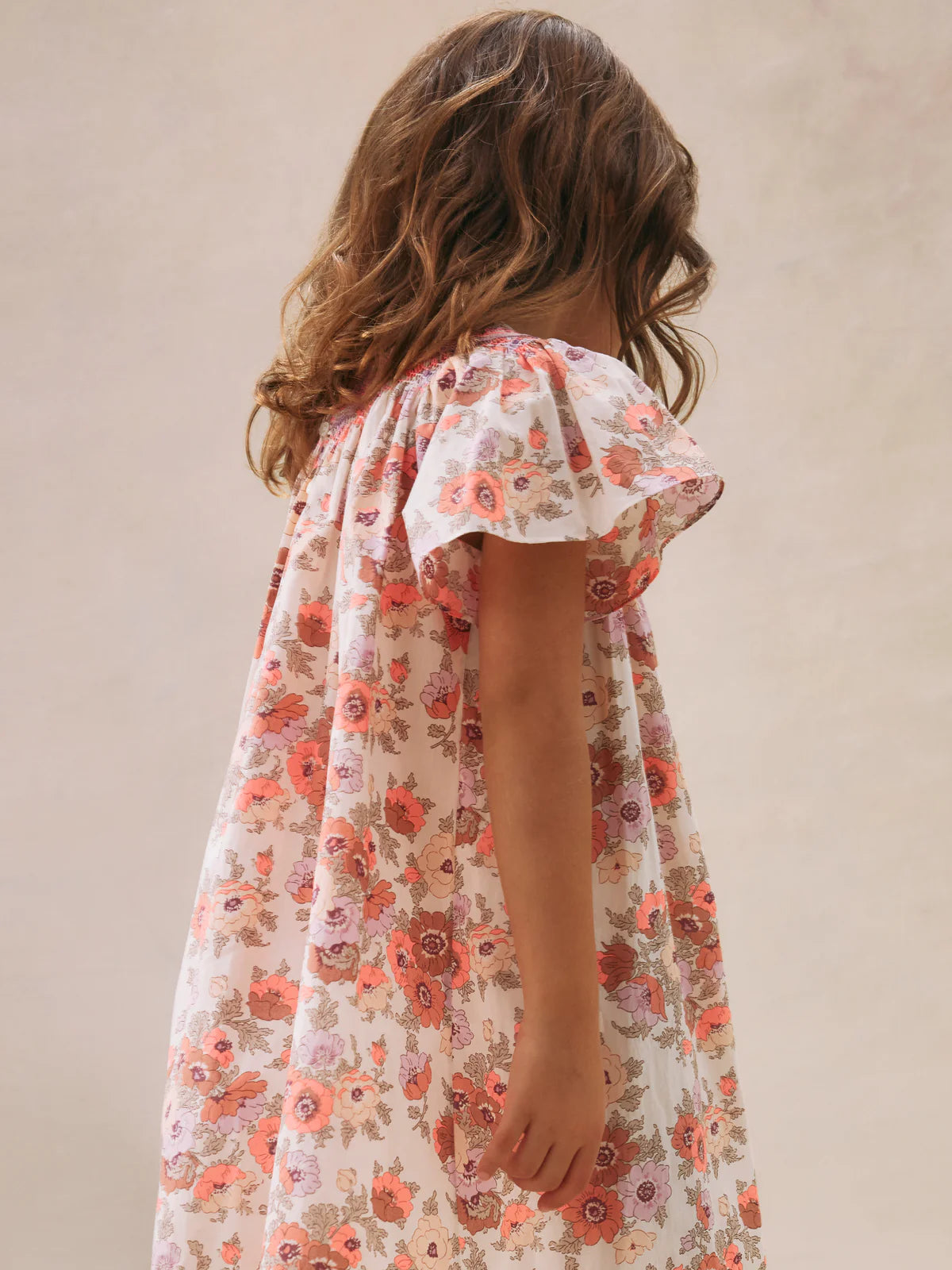 Bonpoint-Arlene smocked and embroidered dress made with Liberty fabrics