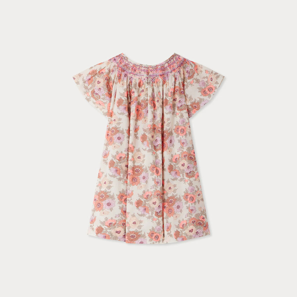 Bonpoint-Arlene smocked and embroidered dress made with Liberty fabrics