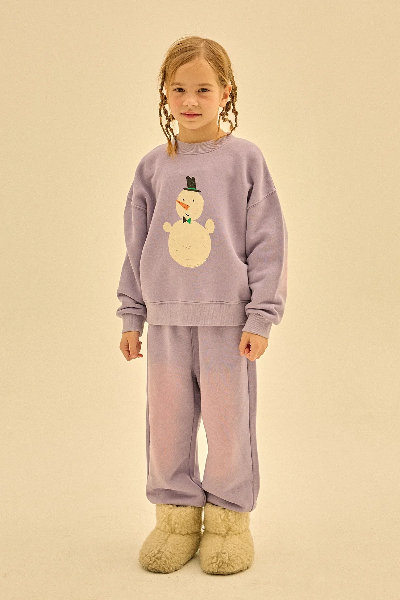 JM logo Patch Lounge Pants-Purple