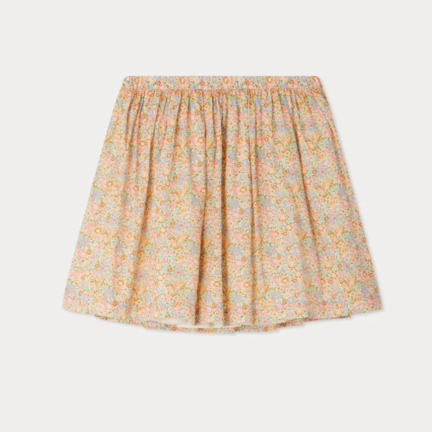 Bonpoint-Suzon skirt made with multicolot Liberty fabrics
