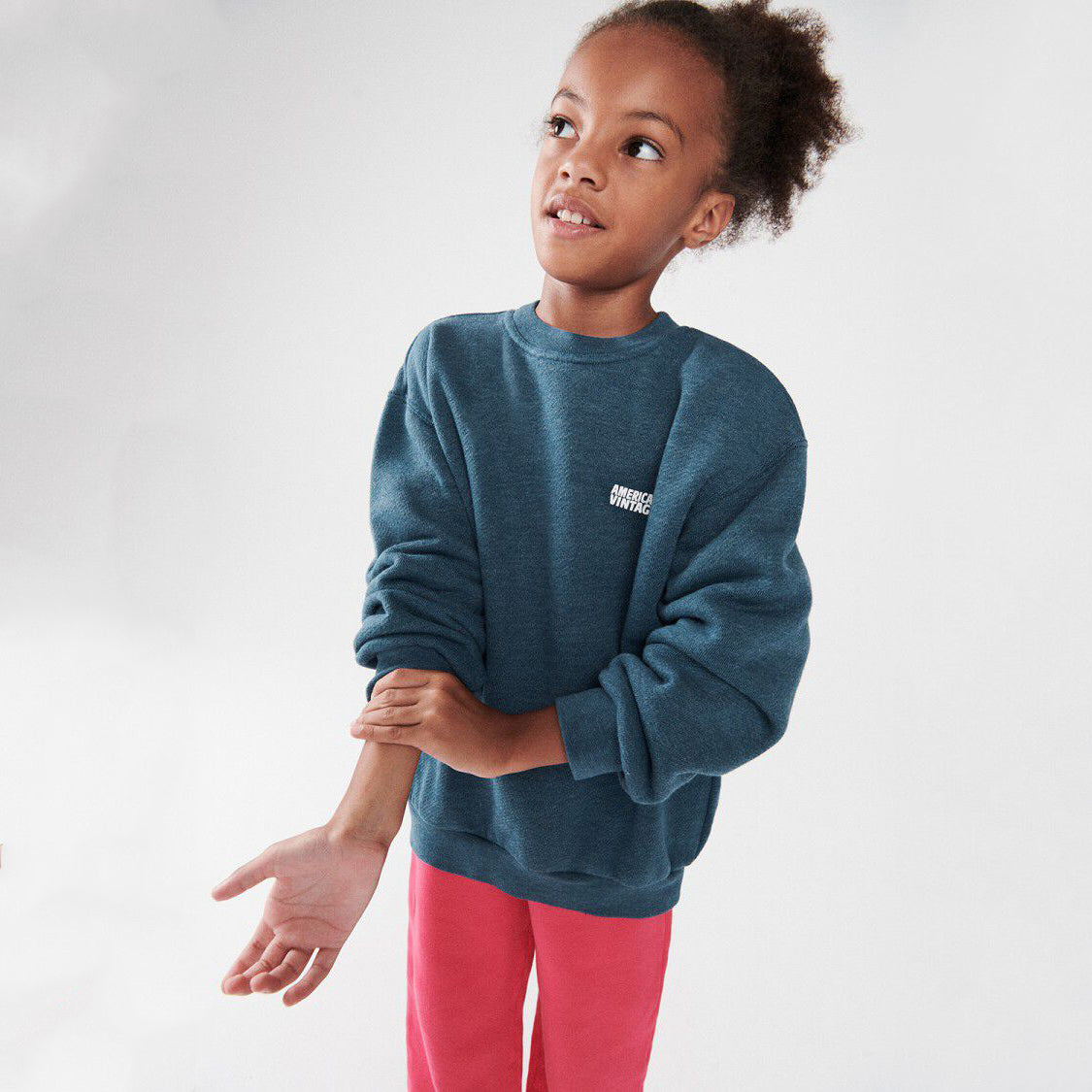 American Vintage-SWEAT ML COL ROND