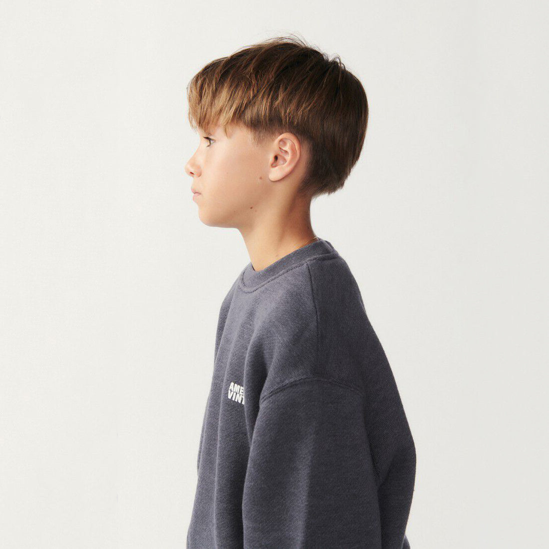 American Vintage-SWEAT ML COL ROND