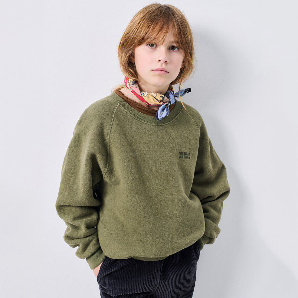 American Vintage-SWEAT ML COL ROND