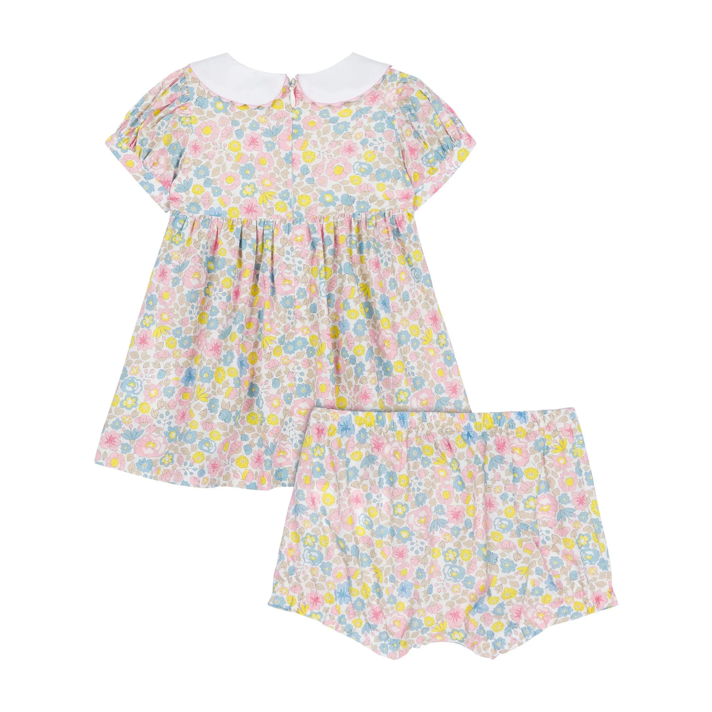 Moschino-BABY GIRL SS DRESS W BLOOMERS AND ALLOVER FLORAL PR