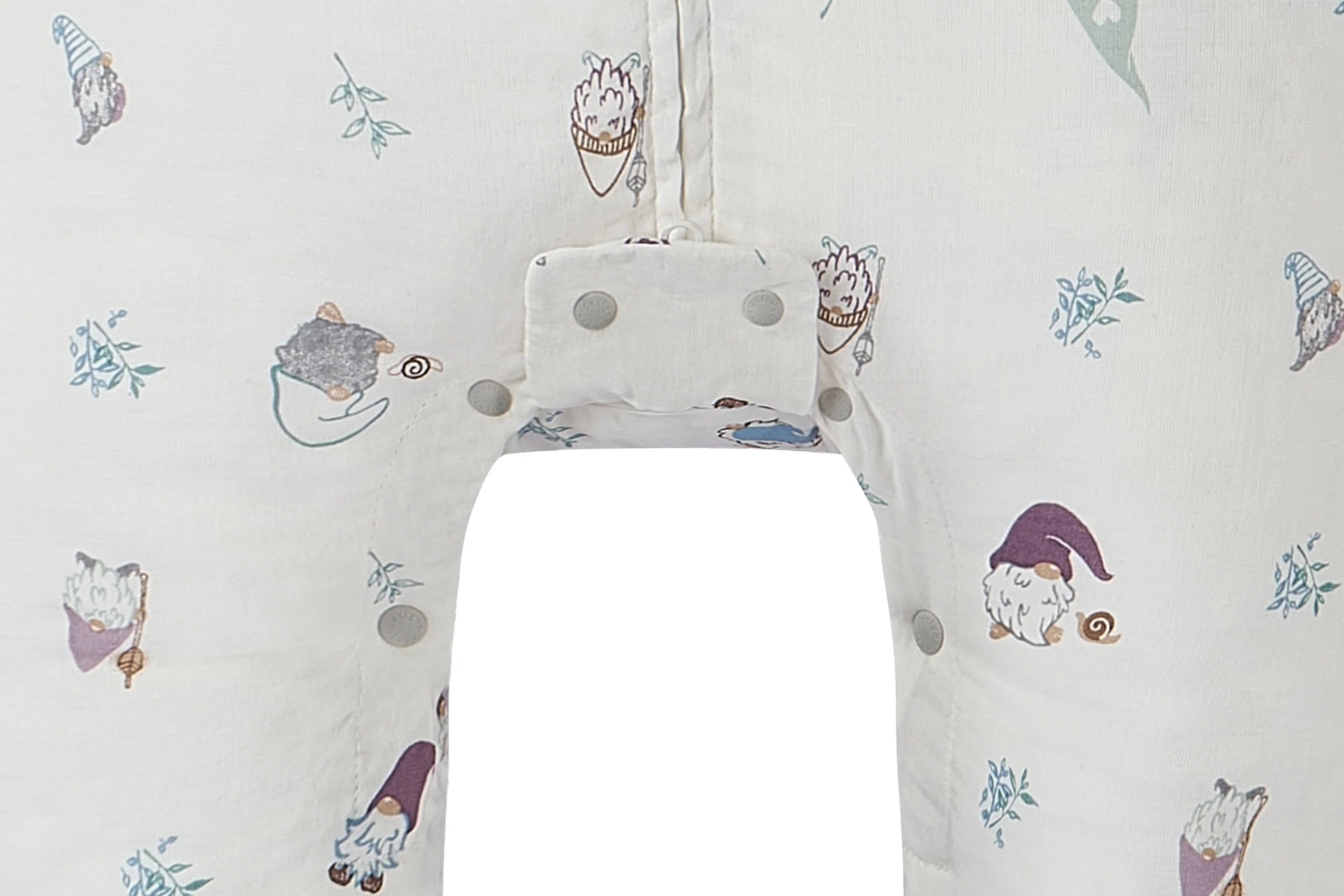 Short Sleeve Footed Sleep Bag 0.6 TOG (Bamboo Pima)- Oh Gnome!