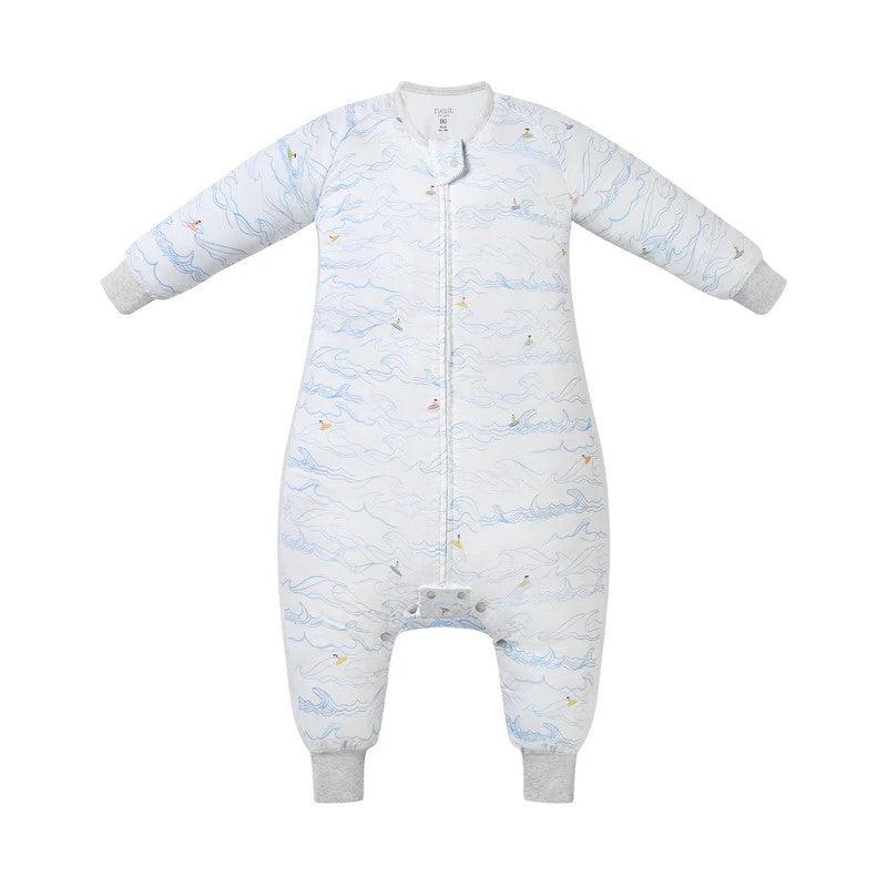 Nest Designs-Long Sleeve Footed Sleep Bag 0.6 TOG - Surf's Up