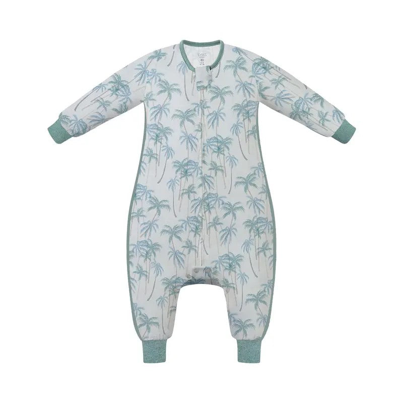 Nest Designs-Long Sleeve Footed Sleep Bag 0.6 TOG - Coco Beach