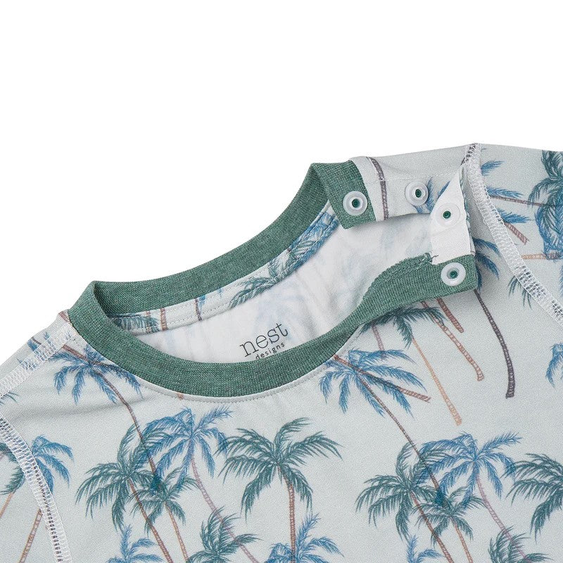 Nest Designs-Two-Piece Long Sleeve PJ Set (Bamboo Jersey) - Coco Beach