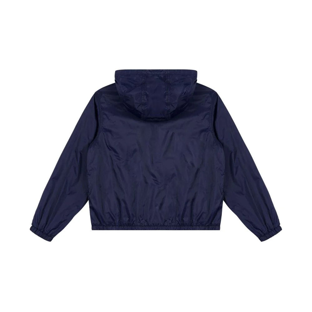 Moschino-LS HODDED NYLON JACKET W TOY BEAR PRINT