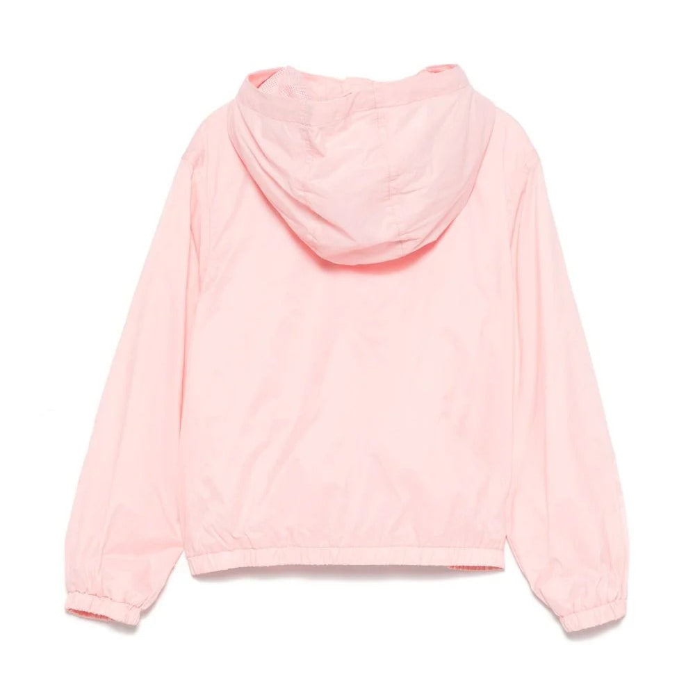 Moschino-LS HODDED NYLON JACKET W TOY BEAR PRINT