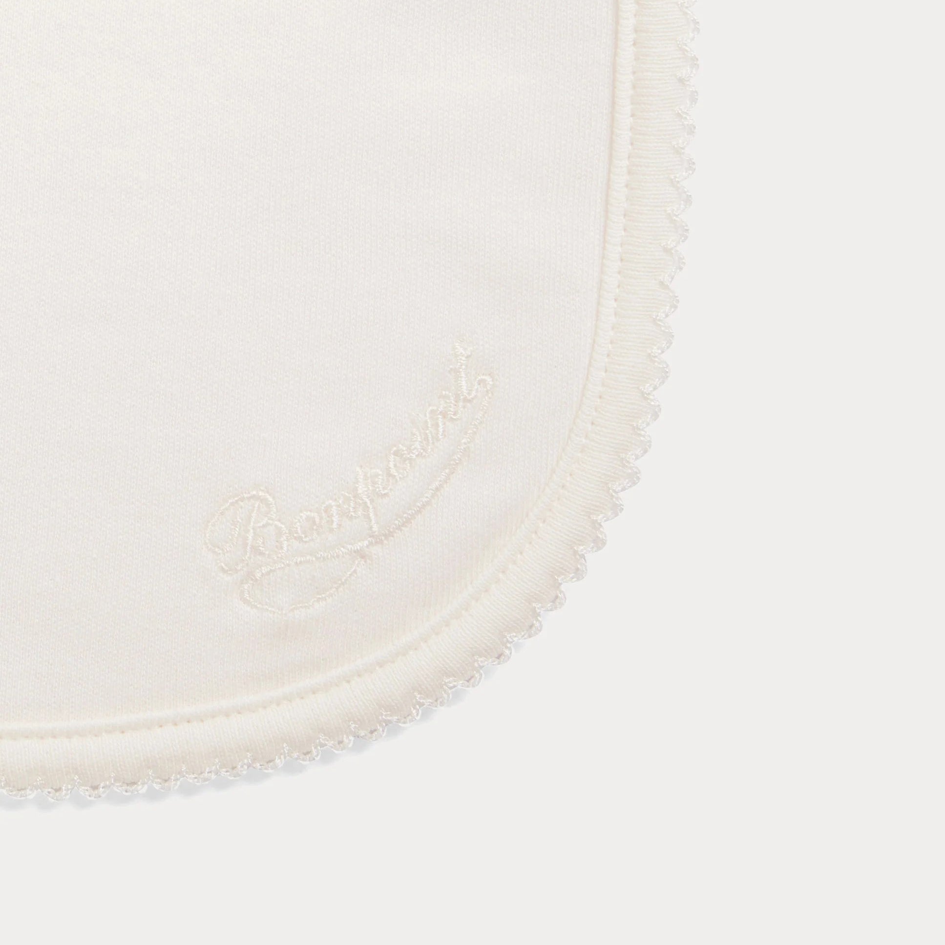 Bonpoint-Baby Light Pink Cotton Bib