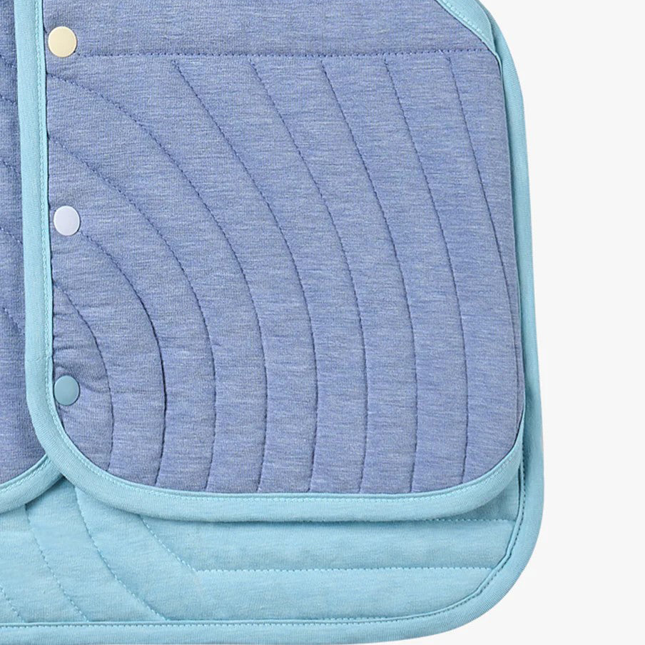 PETITE REVERY-Quilted Cloud Vest-Forget-Me-Not