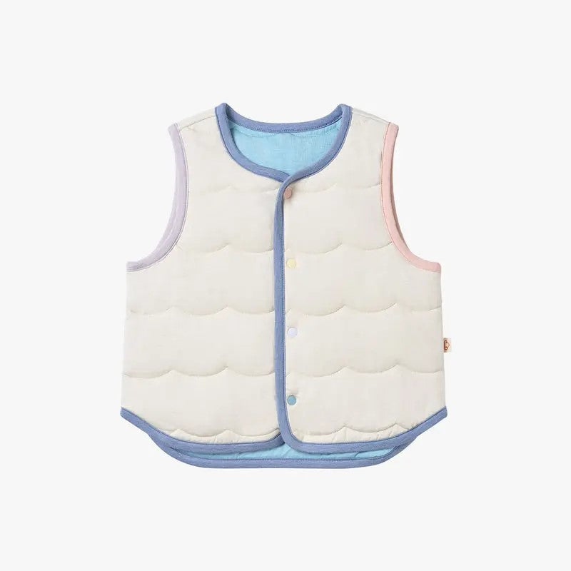 PETITE REVERY-Quilted Sea Vest-Jet Stream