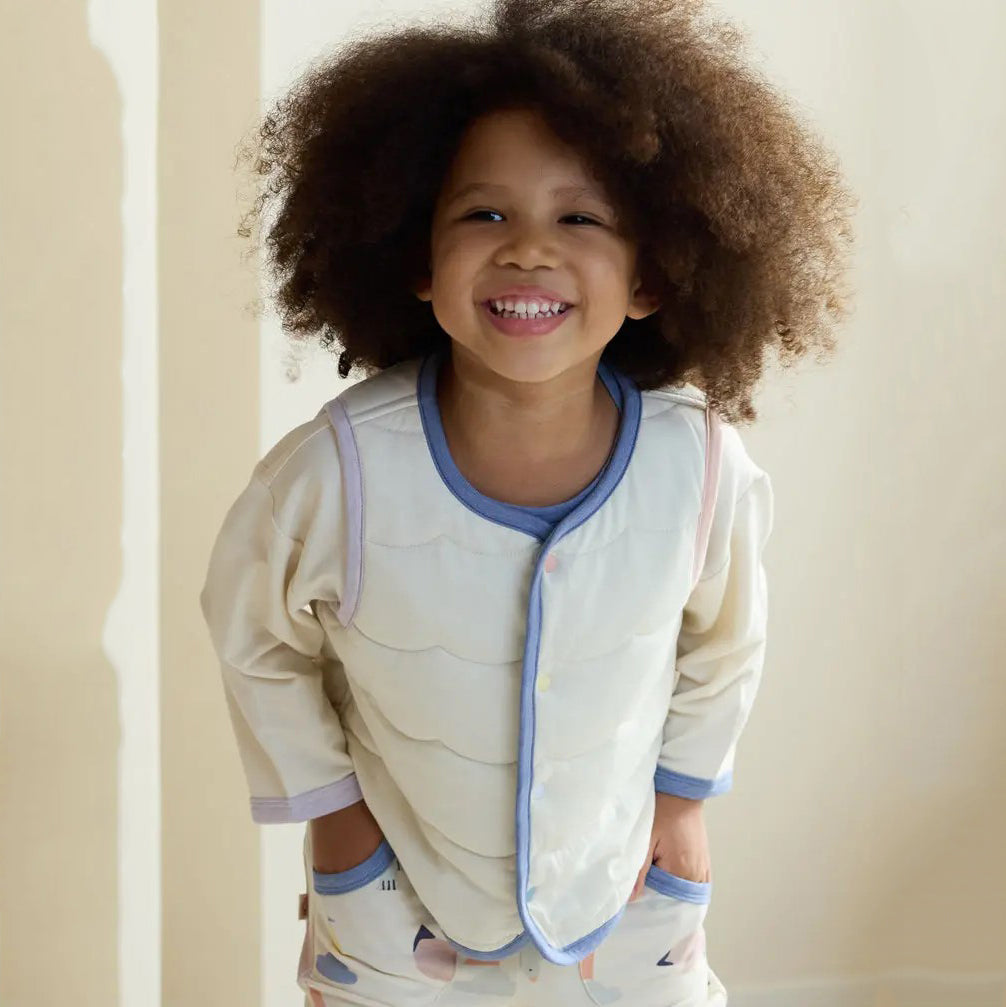 PETITE REVERY-Quilted Sea Vest-Jet Stream