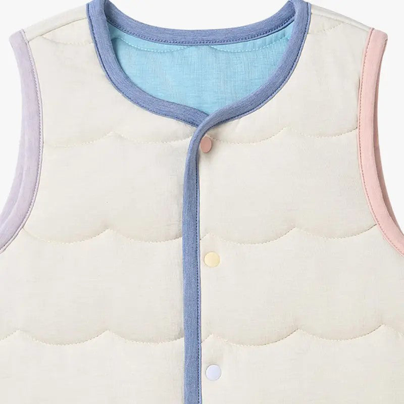 PETITE REVERY-Quilted Sea Vest-Jet Stream