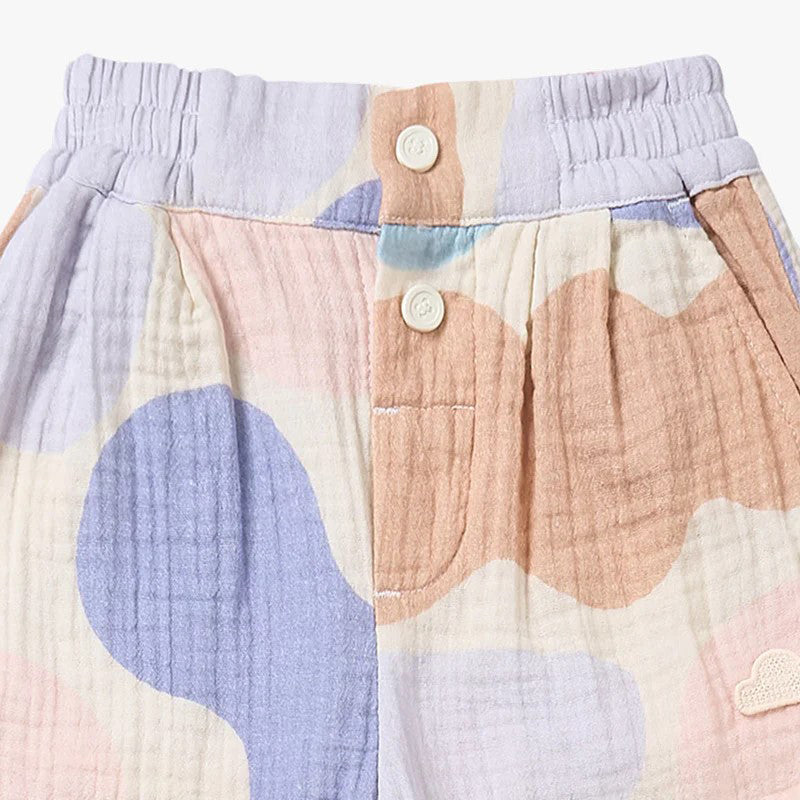 PETITE REVERY-Wrinkled Muslin Pants-Cloudy Seashells