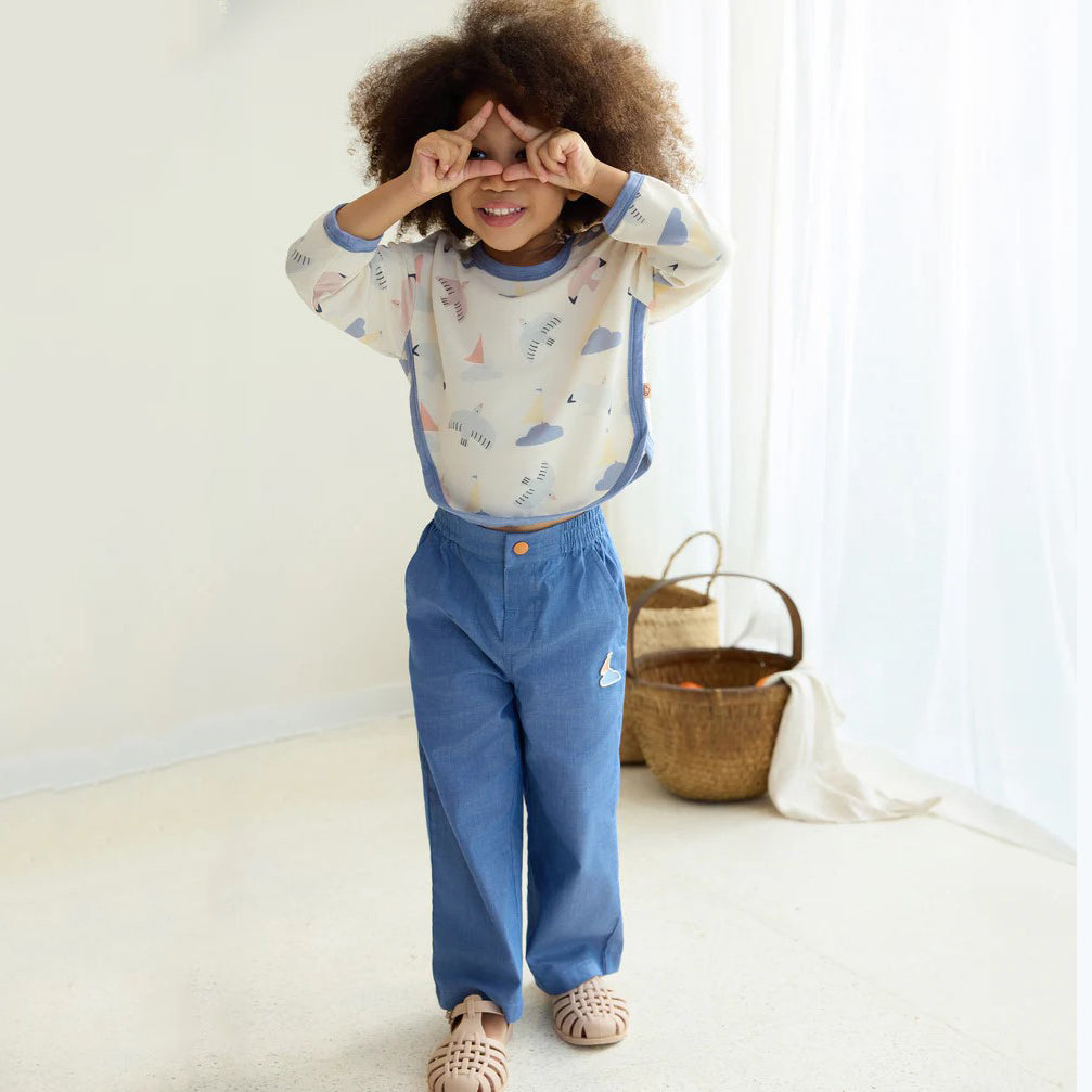 PETITE REVERY-Denim Jeans-Sky
