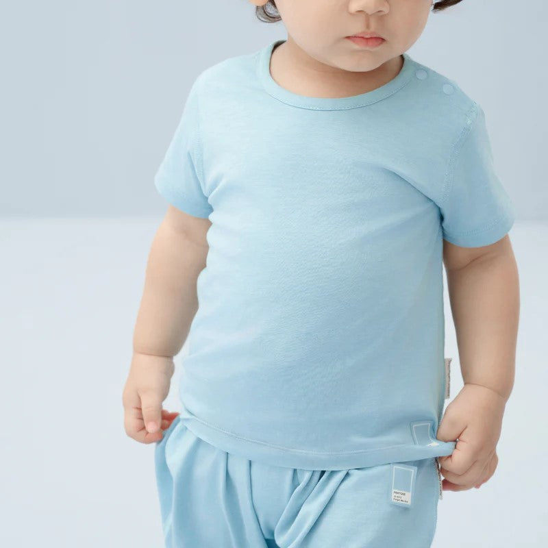 Nest Designs-Short Sleeve T-Shirt (Bamboo Jersey)-Forget-Me-Not