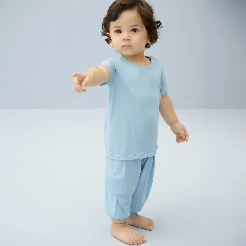 Nest Designs-Harem Pants (Bamboo Jersey)-Forget-Me-Not