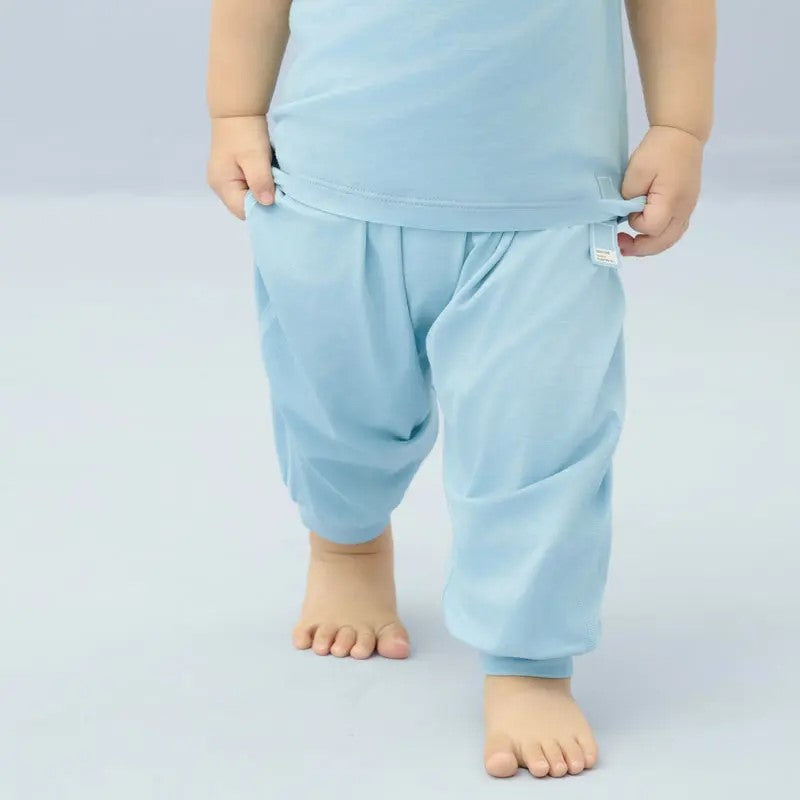 Nest Designs-Harem Pants (Bamboo Jersey)-Forget-Me-Not