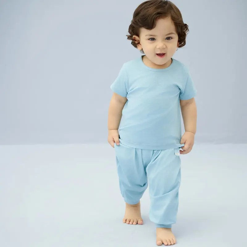 Nest Designs-Harem Pants (Bamboo Jersey)-Forget-Me-Not