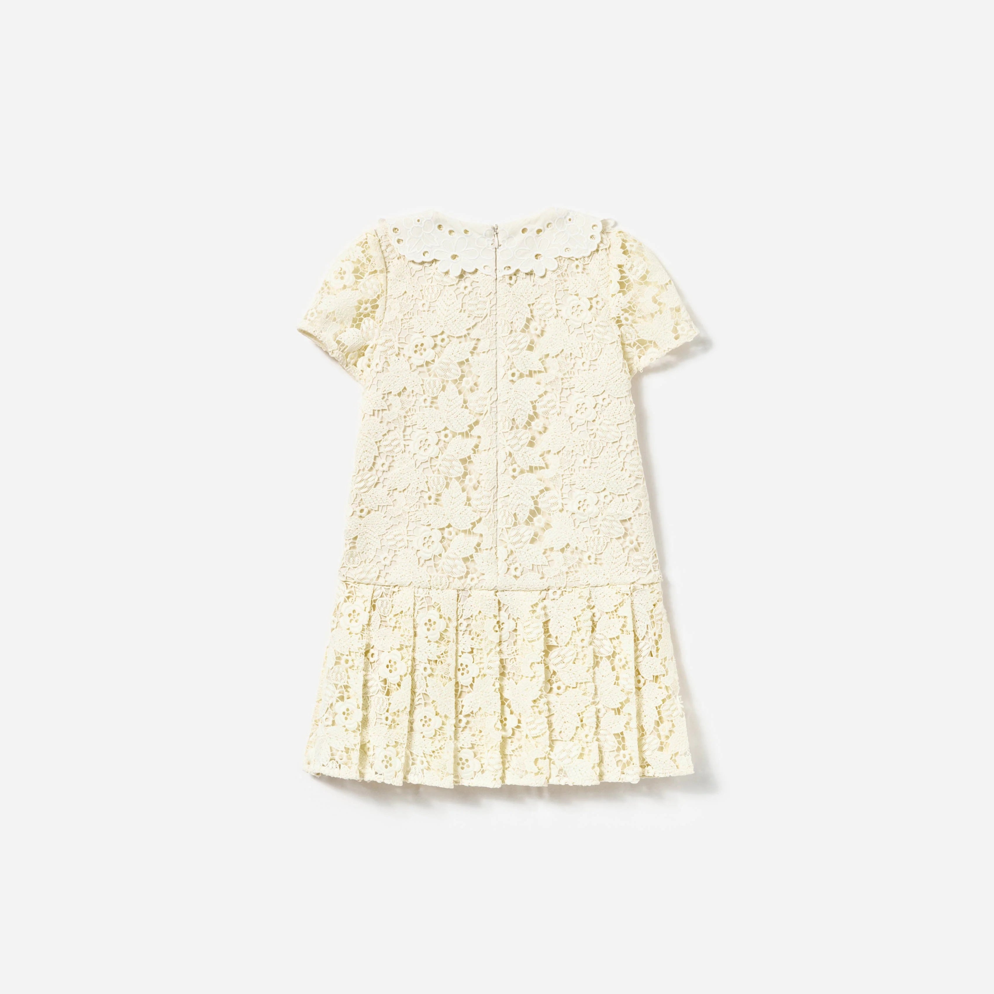 Self Portrait-CREAM BUTTERFLY LACE DRESS