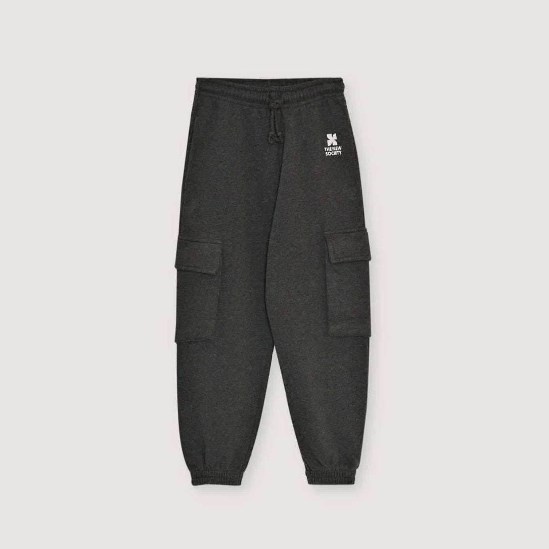 The New Society-TNS Logo Cargo Jogging Galactic Grey Melange
