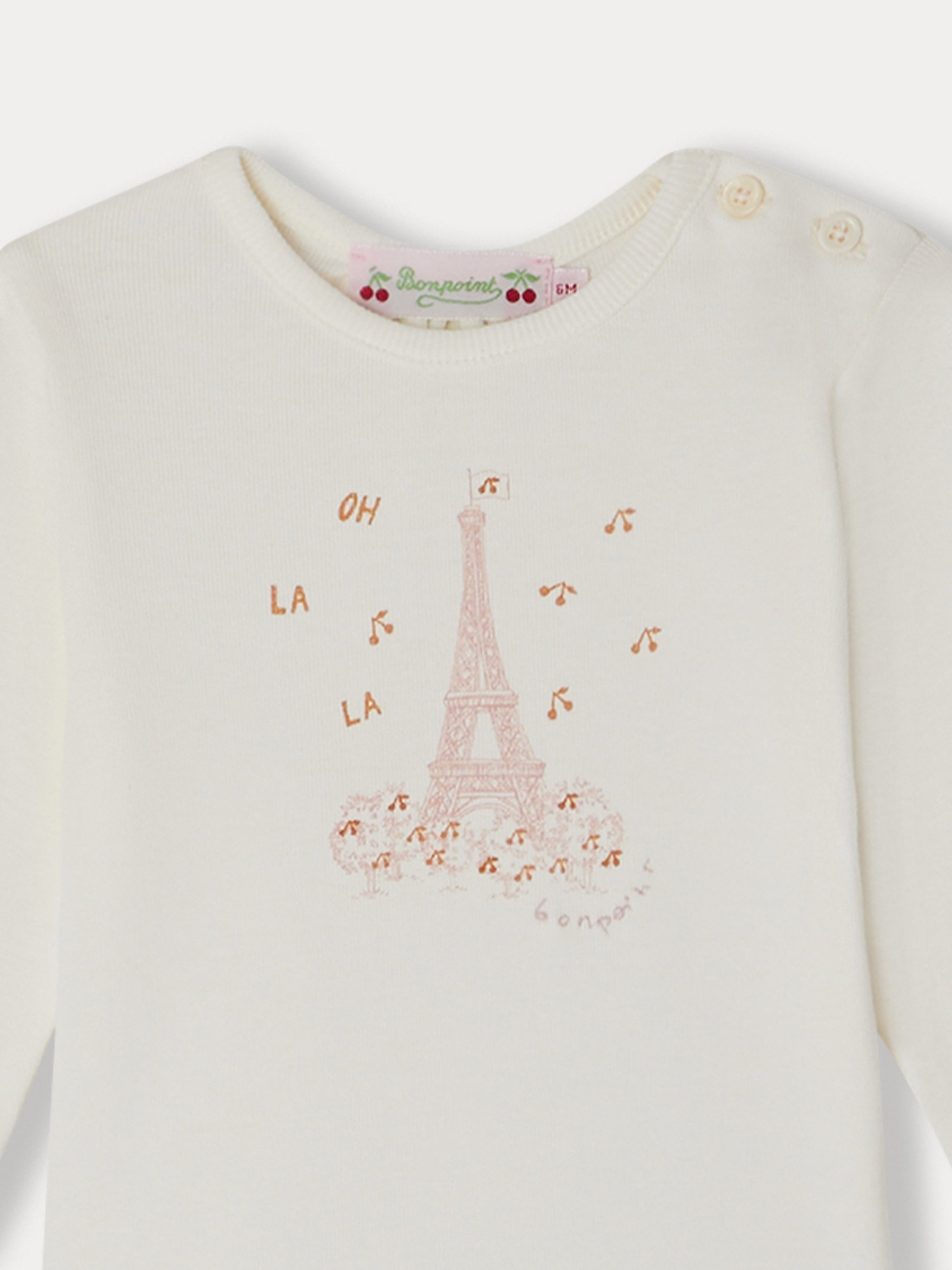 T-SHIRT TAHSINA-UPB BLANC LAIT
