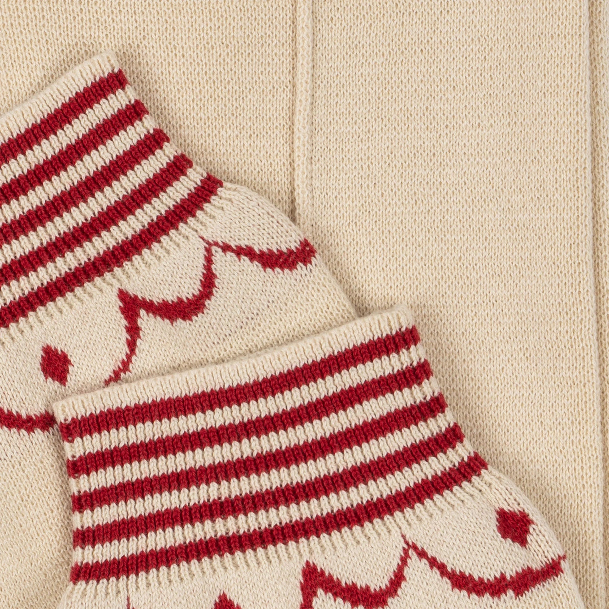 WHAMIE KNIT PANTS GOTS OFF WHITE CHRISTMAS