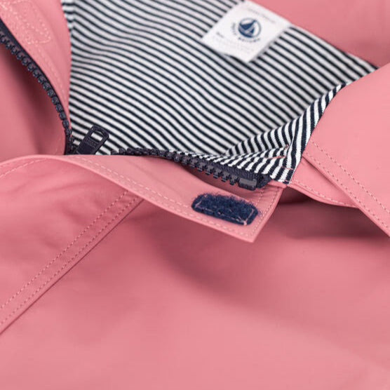 PETIT BATEAU-Kid Hooded Rain Jacket