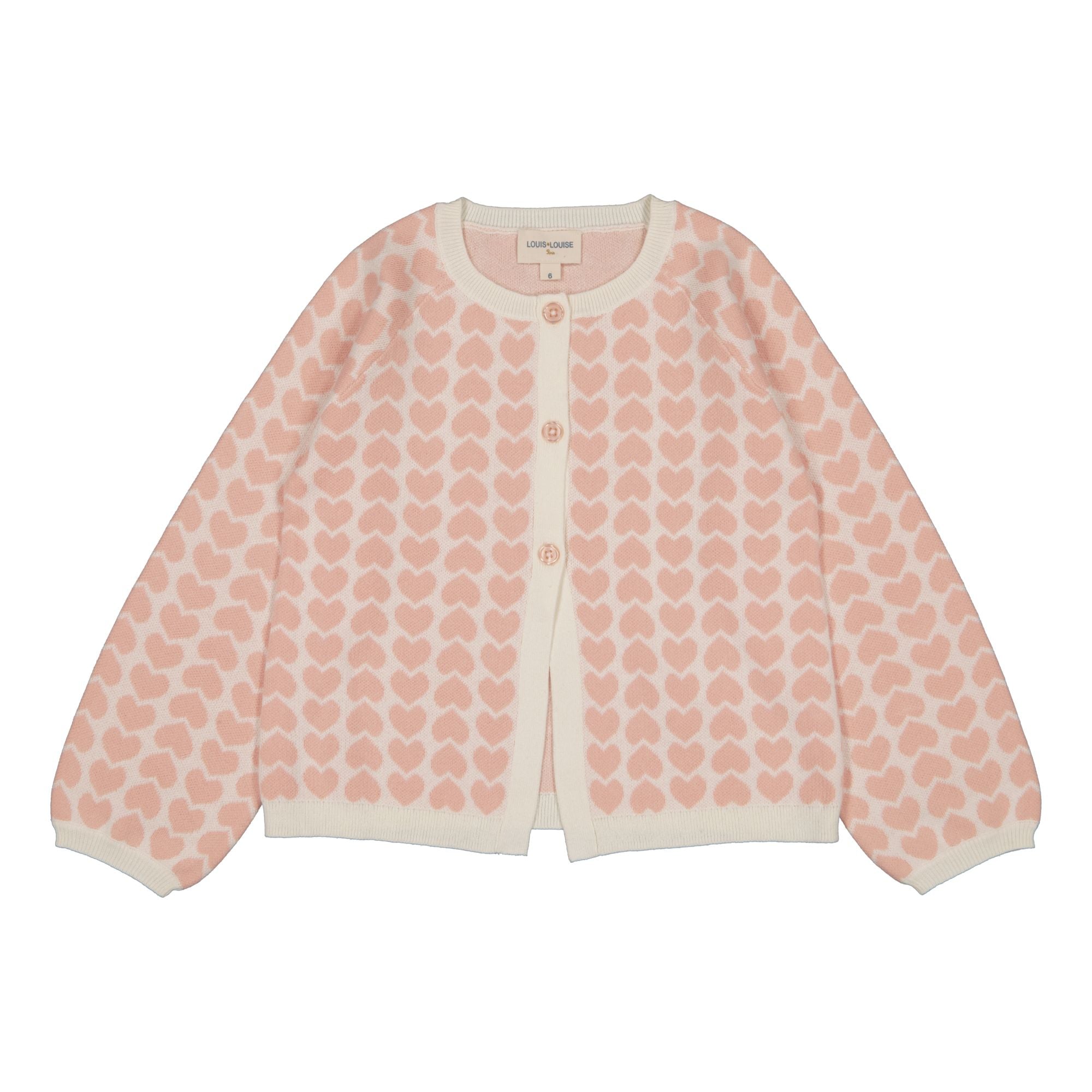 Louis Louise-CARDIGAN GULSAH KNITTED COTTON HEART