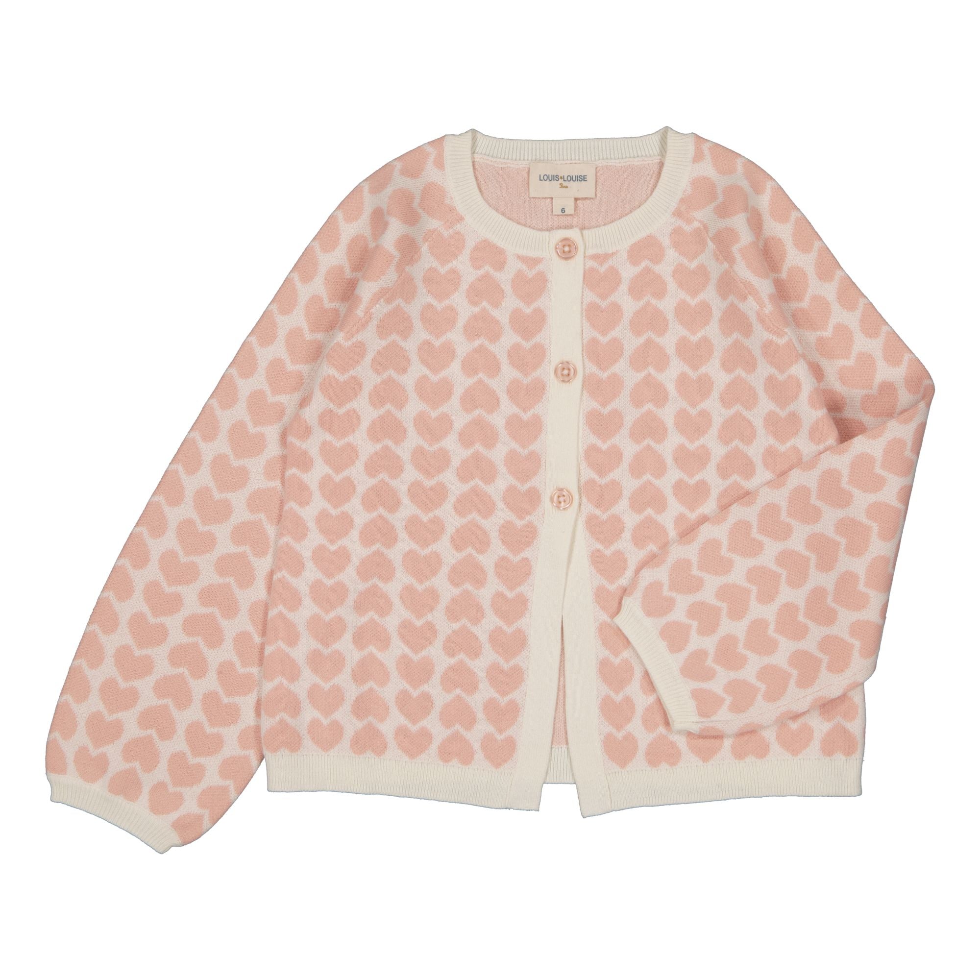 Louis Louise-CARDIGAN GULSAH KNITTED COTTON HEART
