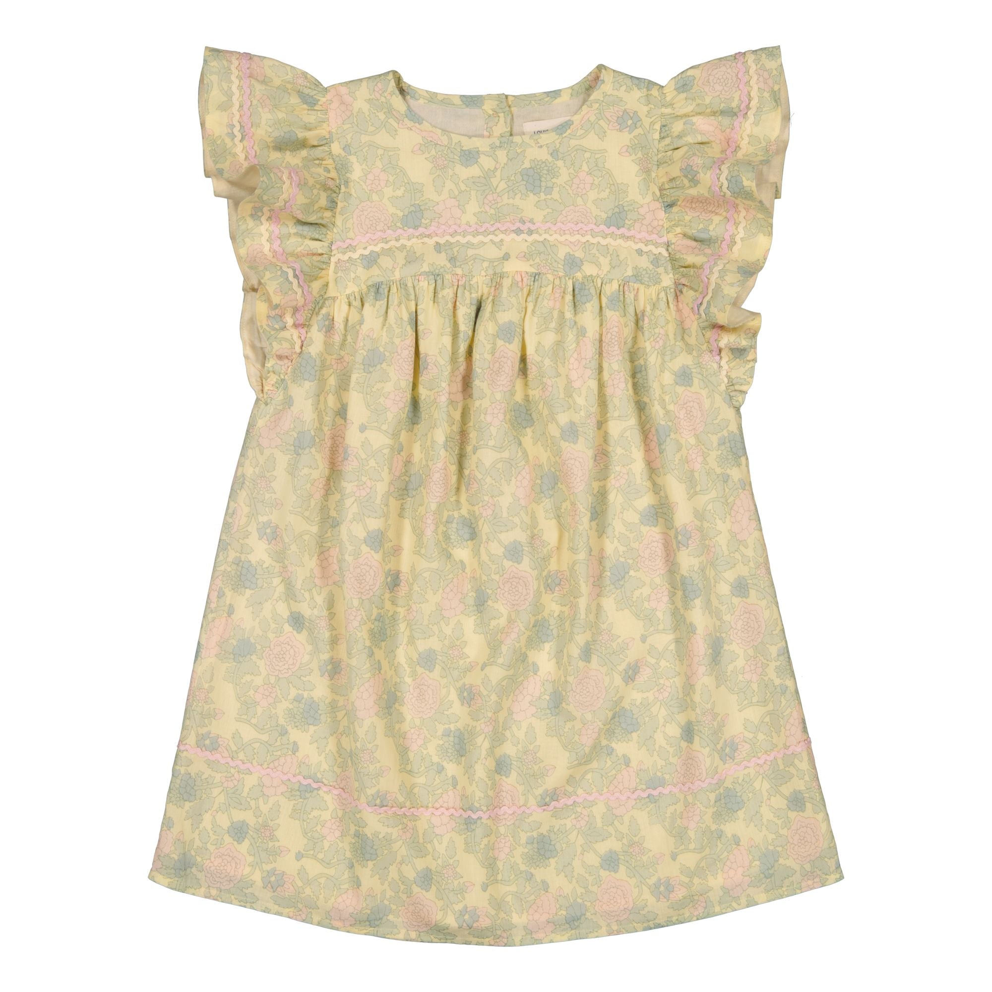 Louis Louise-DRESS BETTIE COTTON VEIL INDIAN FLOWER