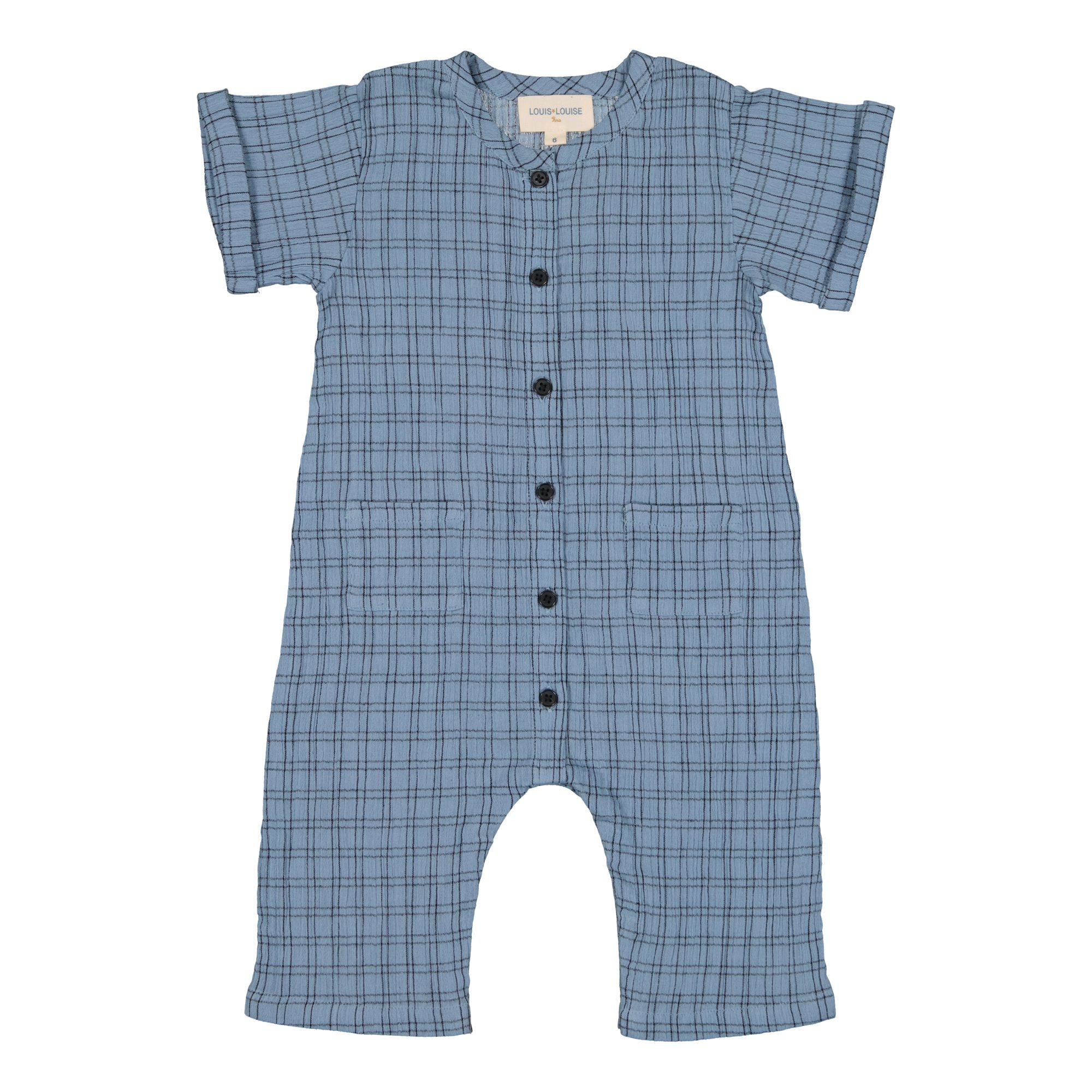Louis Louise-OVERALL CESAR COTTON CREPE CHECK