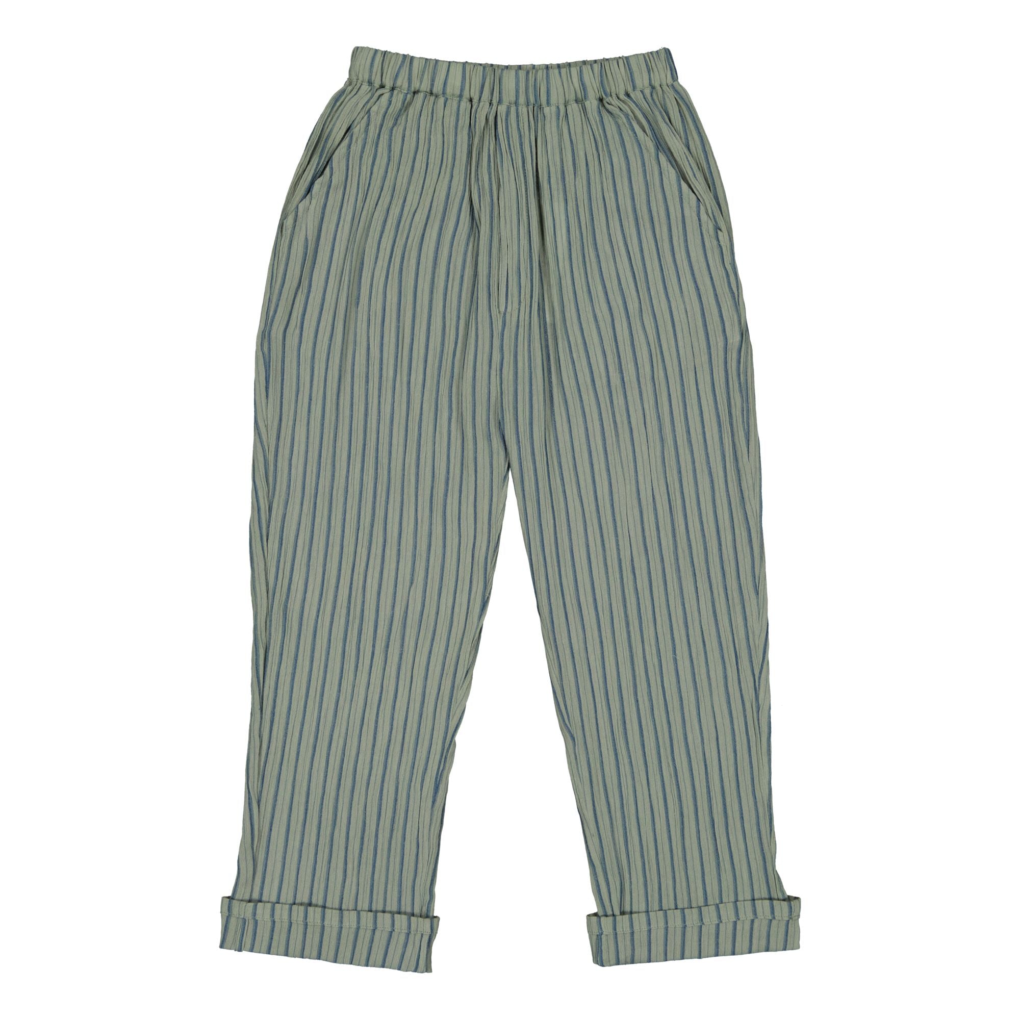 Louis Louise-TROUSERS GAZELLE COTTON CREPE STRIPE