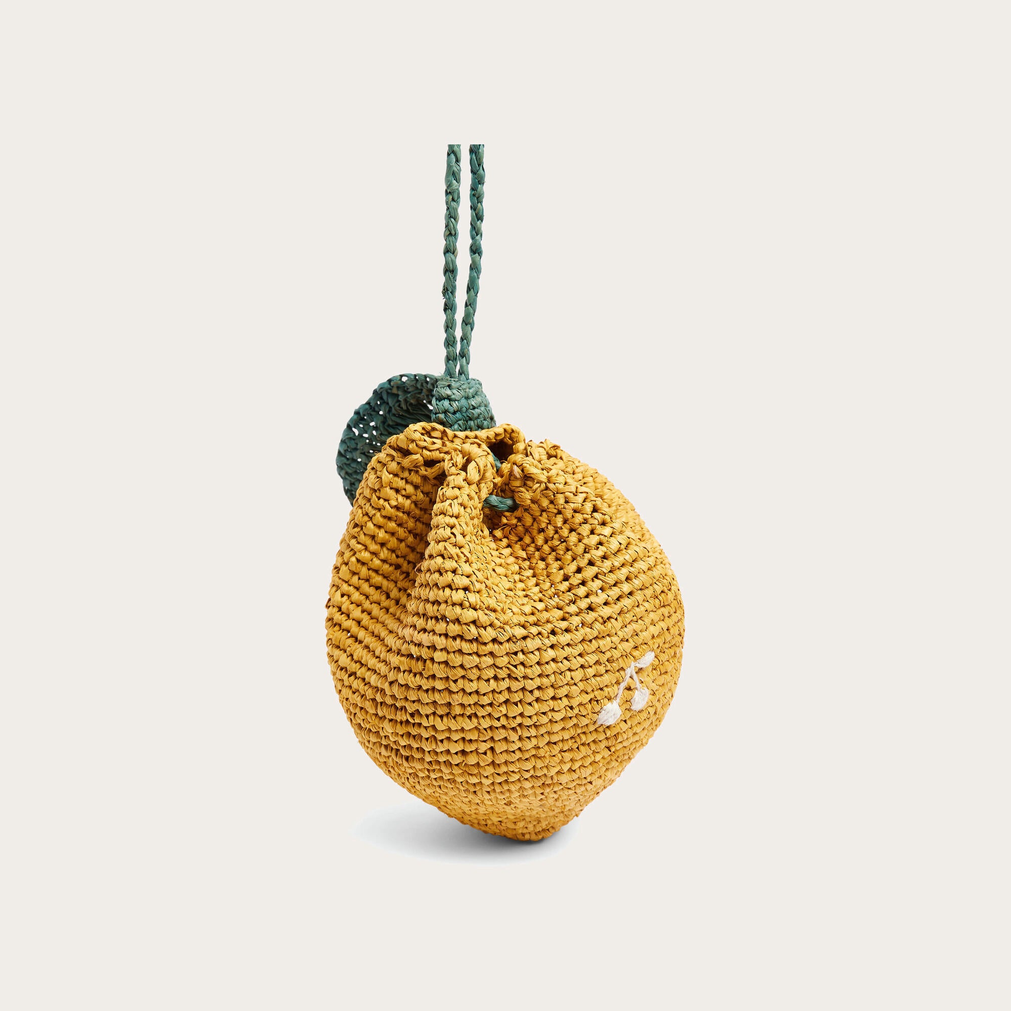 Bonpoint-Girls Orange Woven Handbag