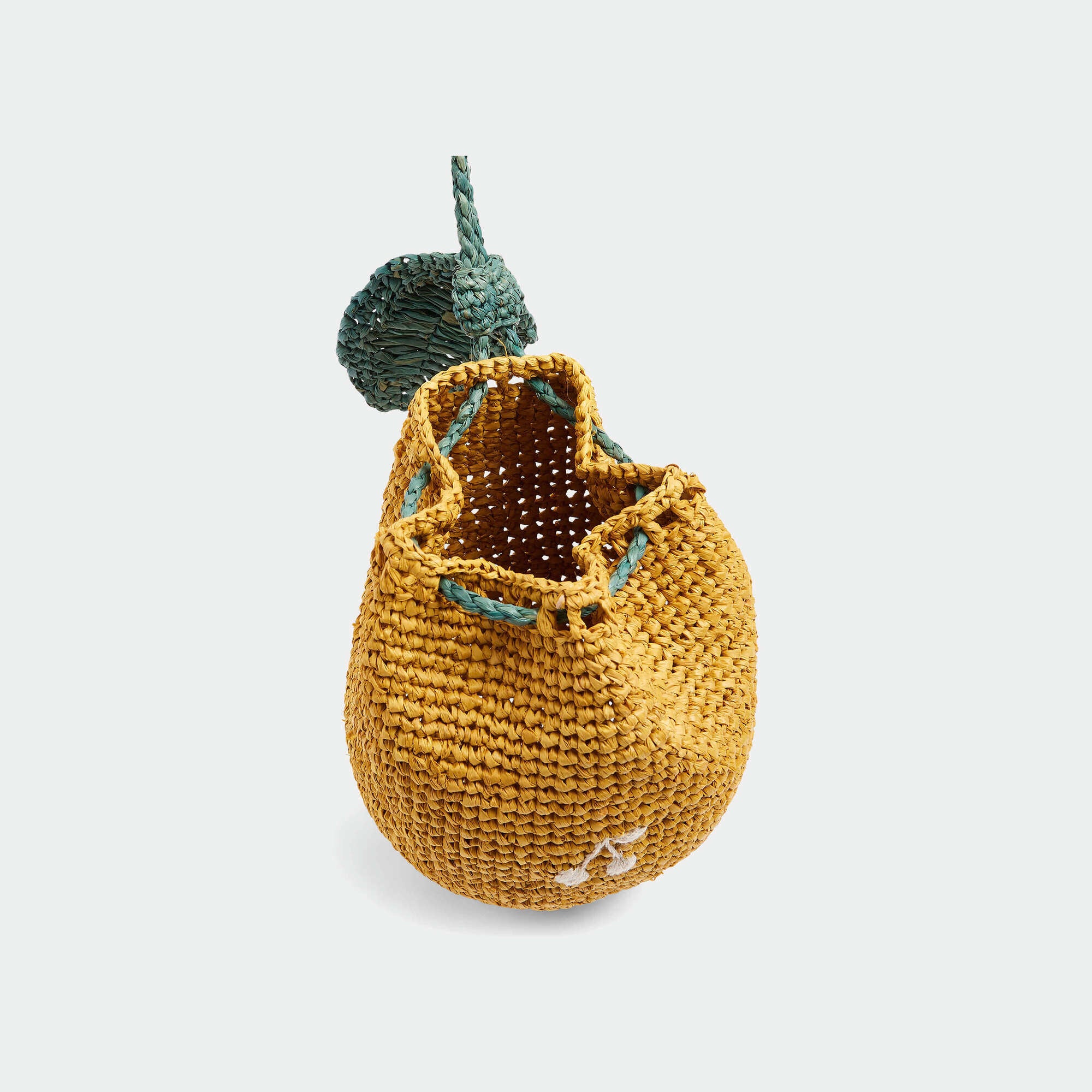 Bonpoint-Girls Orange Woven Handbag