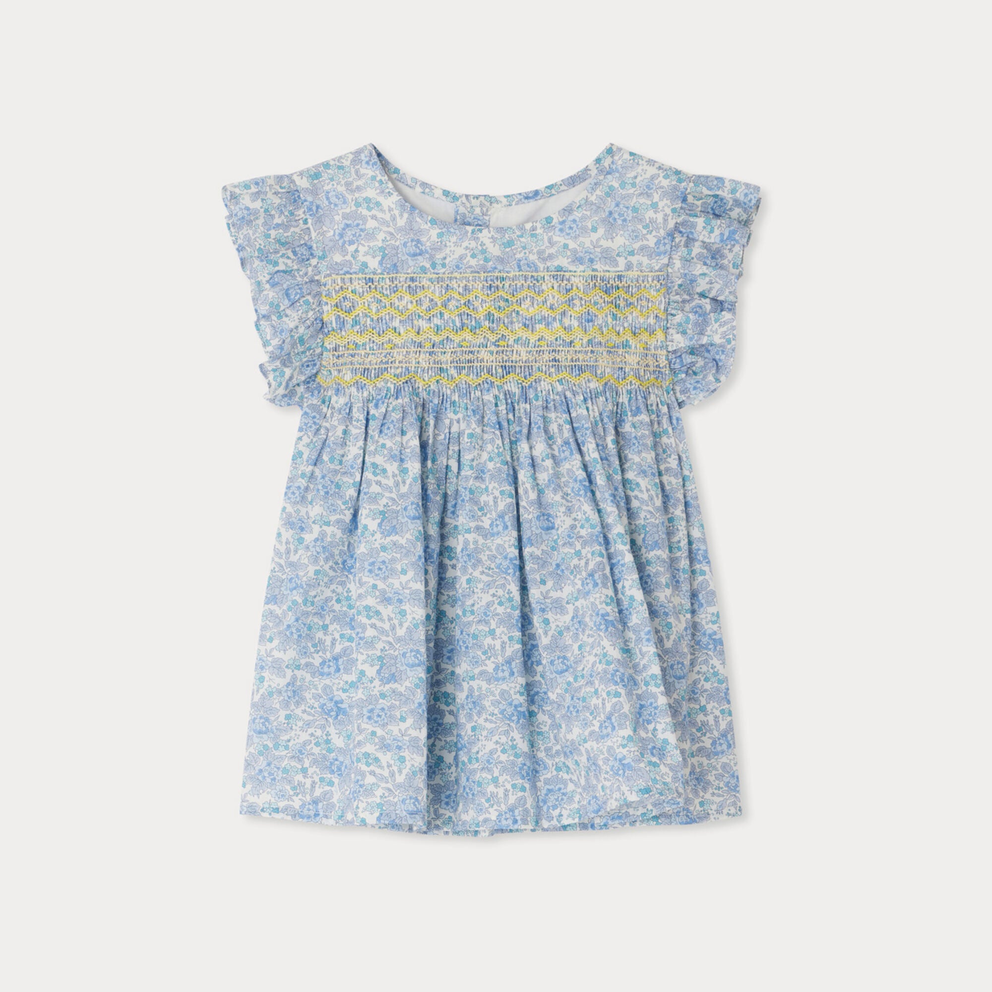Bonpoint-Fidji smocked blouse made with Liberty fabrics