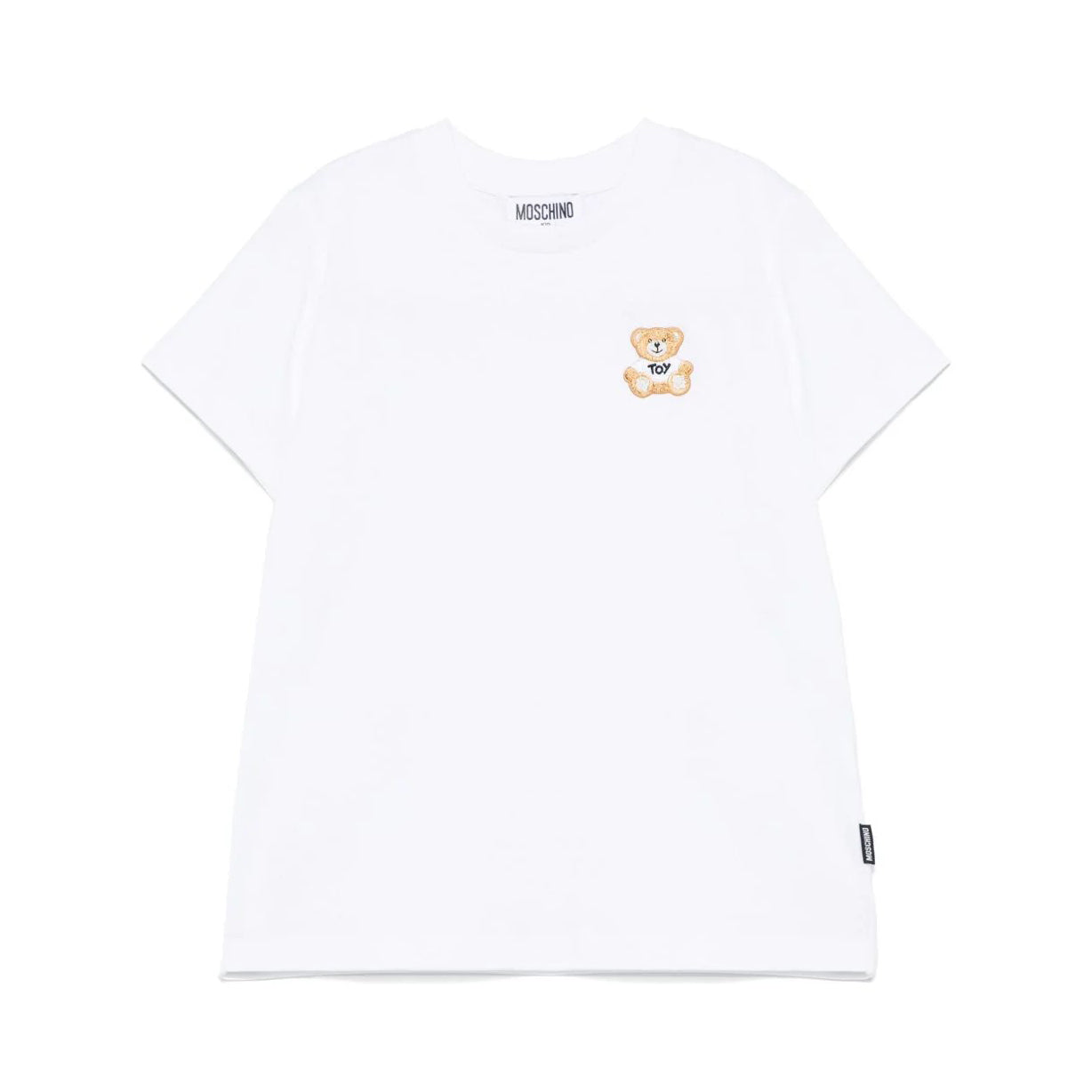 Moschino-SS TEE WHITE NEW BEAR PATCH