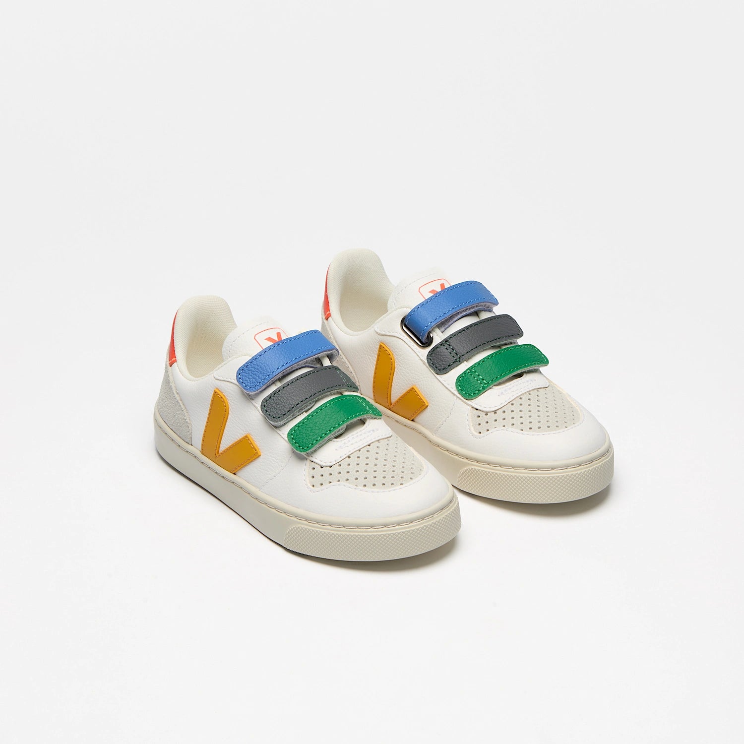 Veja-SMALL V-10 CF MULT-EX-WHITE_OURO