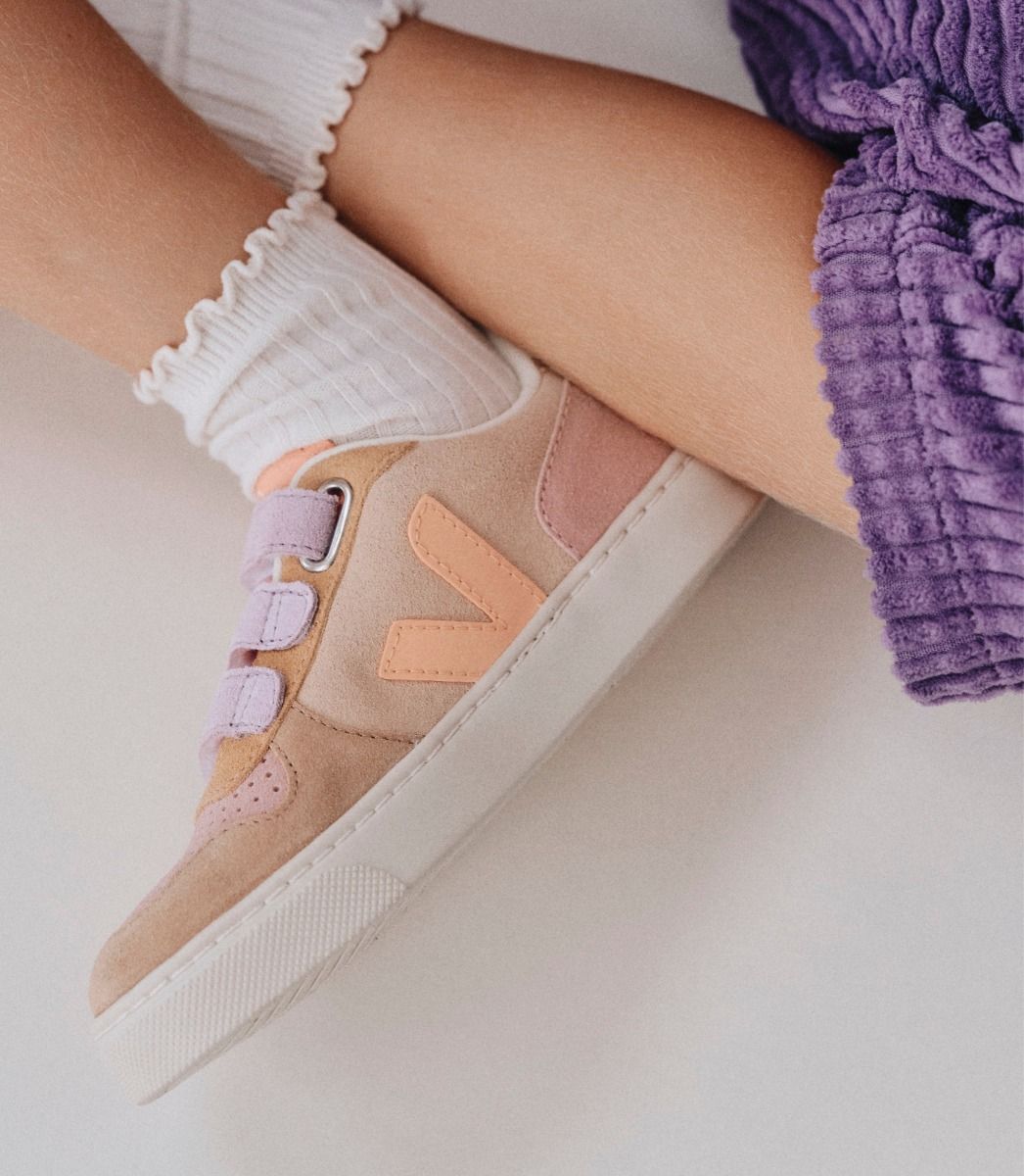 SMALL V-10 SUEDE MULTICO-SABLE
