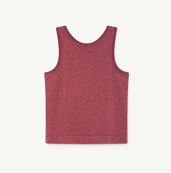 FROG KIDS T-SHIRT, MAROON DOTS - Cemarose Children's Fashion Boutique