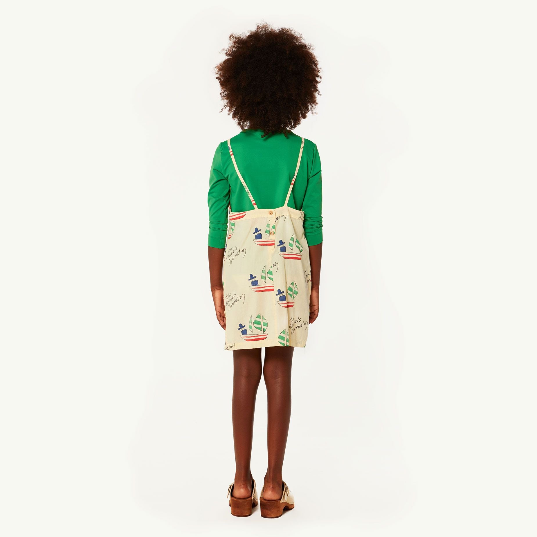 WEASEL KIDS DRESS Portugal, YELLOW SHIPS - Cemarose Children's Fashion Boutique