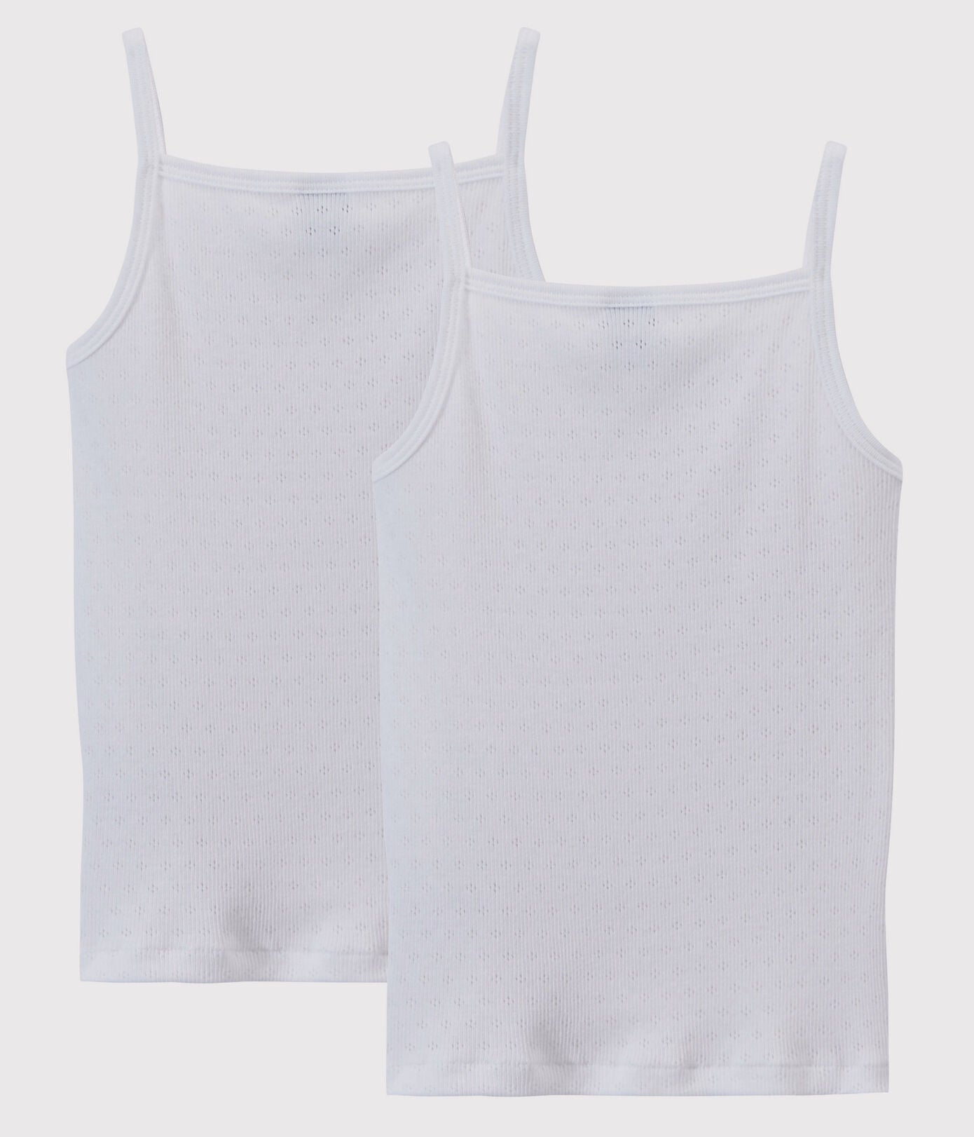 GIRLS' OPENWORK STRAPPY TOPS - 2-PACK