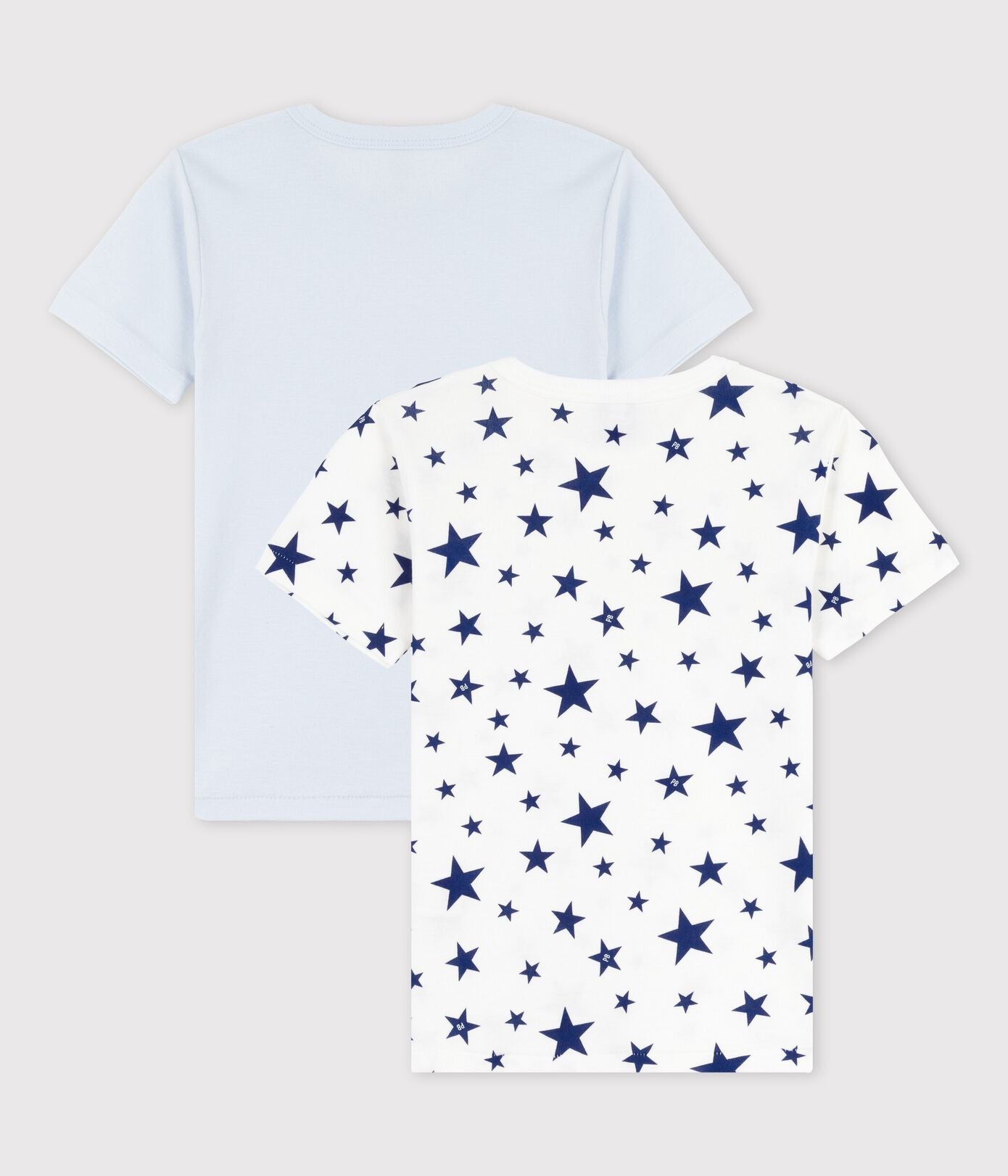 BOYS' STAR PRINT SHORT - SLEEVED COTTON T-SHIRTS-2-PACK