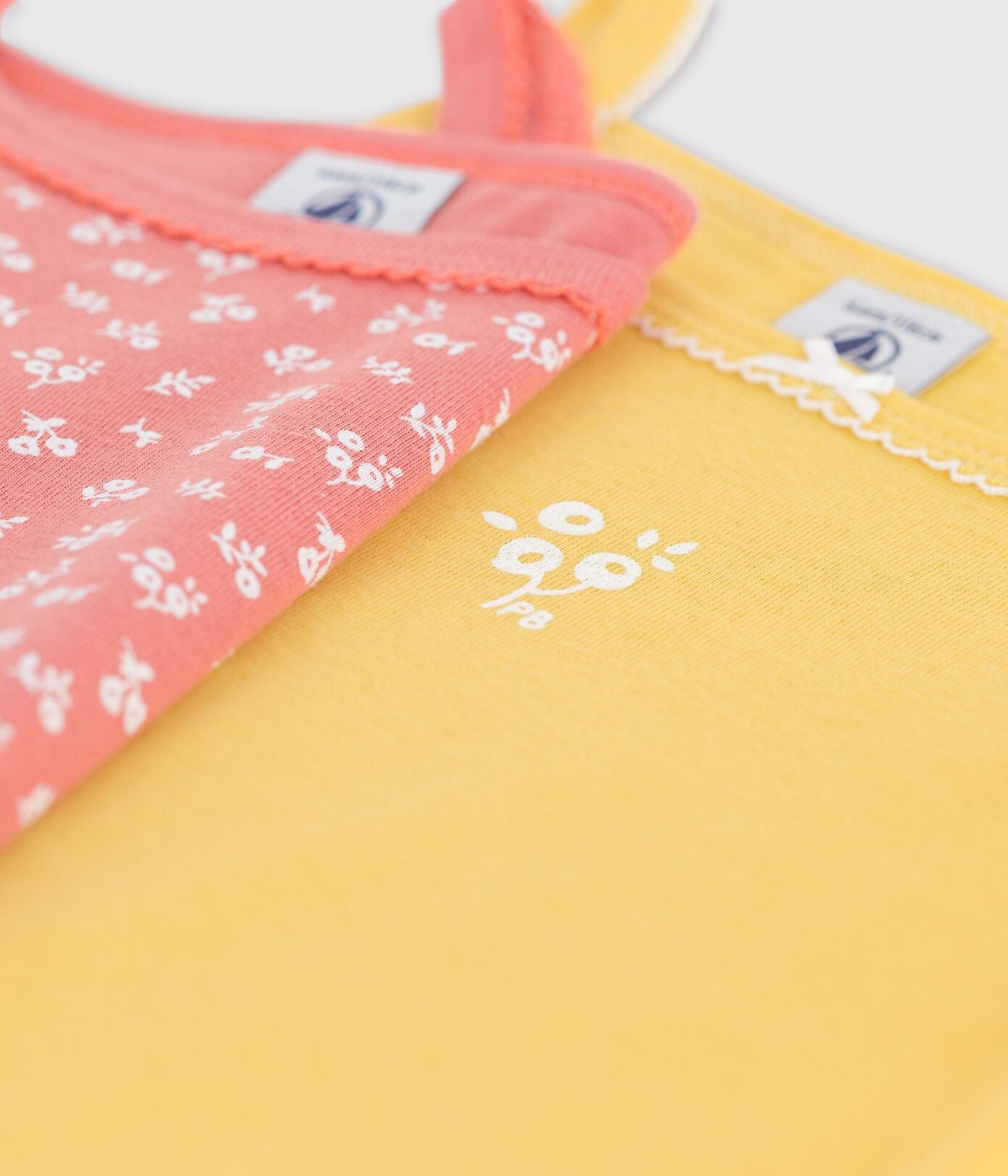 GIRLS' STRAPPY FLORAL TOPS - 2-PACK