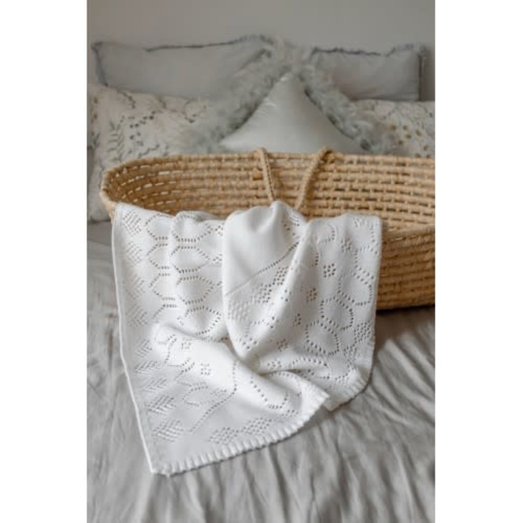 ROYALS blanket, white - Cemarose Children's Fashion Boutique