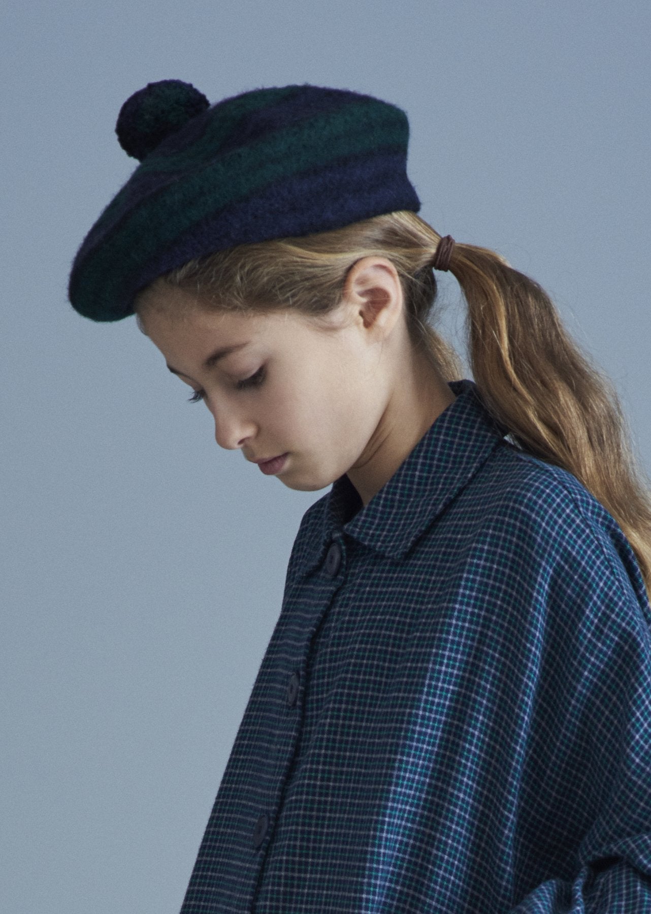 CARAMEL BERET,NAVY