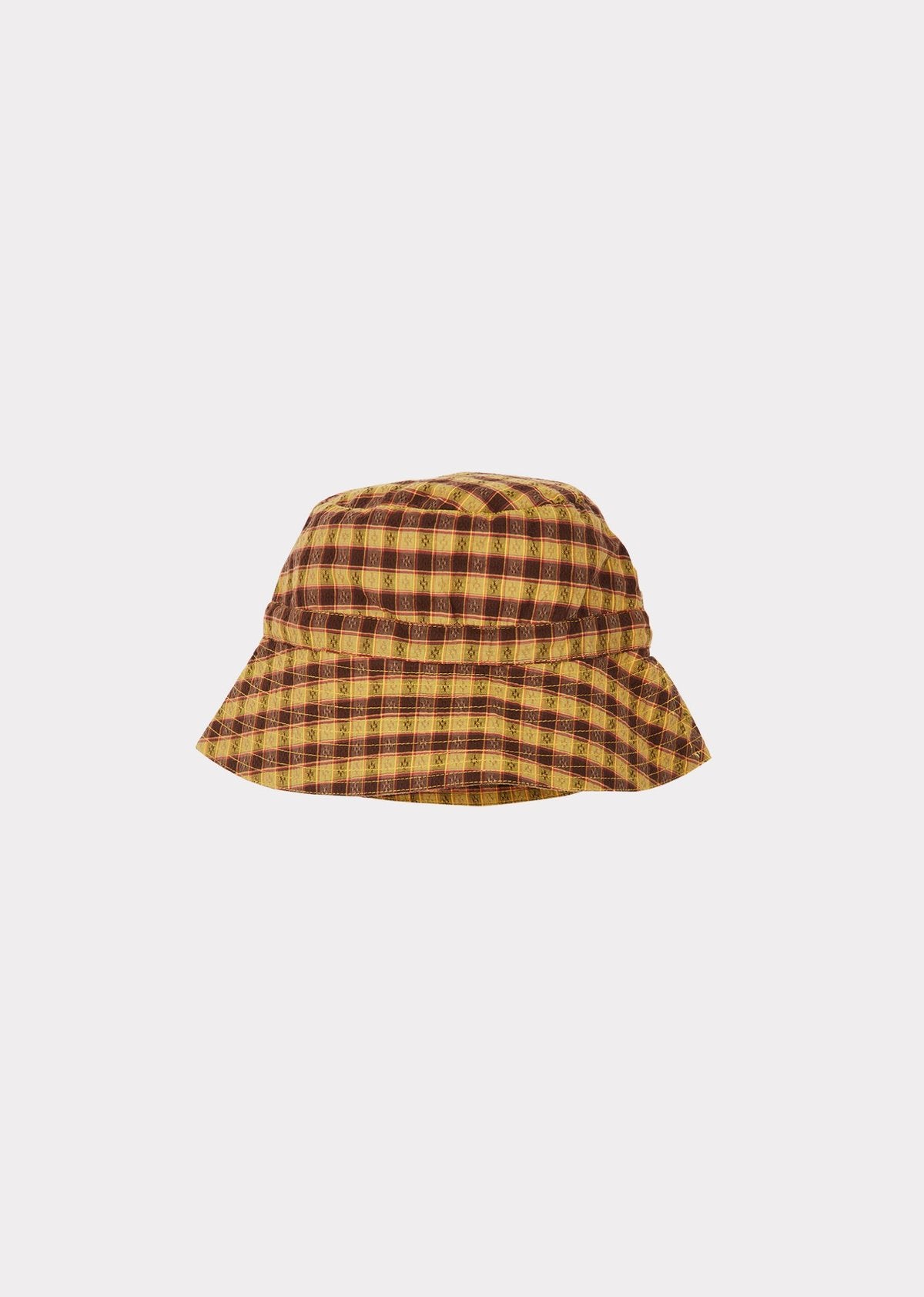 HIPPOCAMPUS BABY SUNHAT,MUSTARD CHECK - Cémarose Canada