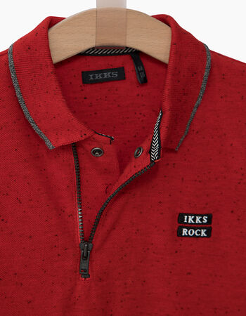 SS19, KID BOY SS POLO W ZIPPER DETAIL FITZROY - Cemarose Children's Fashion Boutique